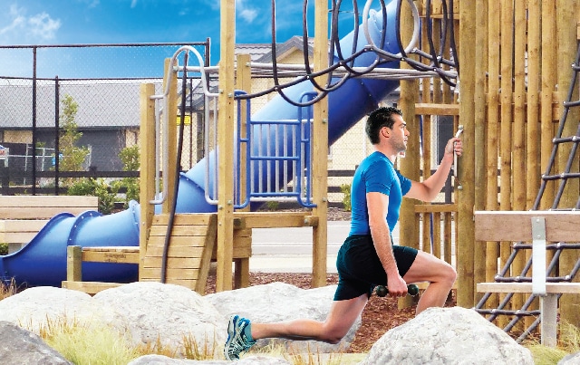 Playground Designed for a Whole-Body Workout
